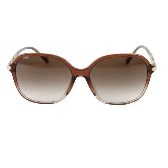 BURBERRY Unisex Oversized Brown tortoise shell gold Sunglasses 4228-F 3316/13 3N - Picture 1 of 13